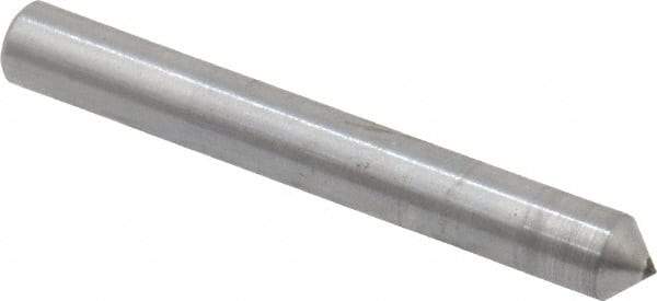 Made in USA - 1" Long x 1/8" Shank Diam Single Point Diamond Dresser - 90° Included Angle - Americas Tooling