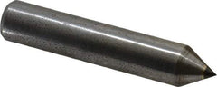 Made in USA - 1/3 Carat Single Pencil Point Diamond Dresser - 2" Long x 3/8" Shank Diam, 60° Included Angle - Americas Tooling