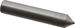 Made in USA - 1/4 Carat Single Pencil Point Diamond Dresser - 2" Long x 3/8" Shank Diam, 75° Included Angle - Americas Tooling