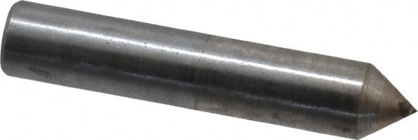 Made in USA - 1/3 Carat Single Pencil Point Diamond Dresser - 2" Long x 3/8" Shank Diam, 75° Included Angle - Americas Tooling