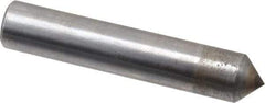 Made in USA - 1/3 Carat Single Pencil Point Diamond Dresser - 2" Long x 3/8" Shank Diam, 90° Included Angle - Americas Tooling