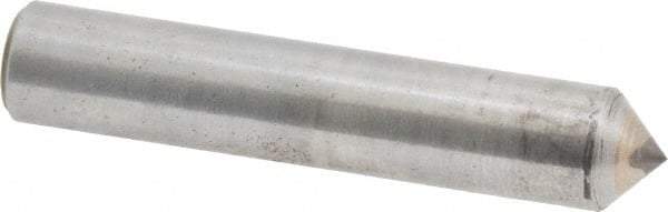 Made in USA - 1/2 Carat Single Pencil Point Diamond Dresser - 2" Long x 3/8" Shank Diam, 90° Included Angle - Americas Tooling