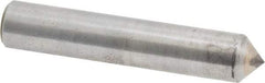 Made in USA - 1/2 Carat Single Pencil Point Diamond Dresser - 2" Long x 3/8" Shank Diam, 90° Included Angle - Americas Tooling