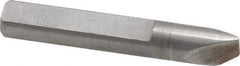 Made in USA - 0.025" Single Point Diamond Dresser - 1-9/16" Long x 1/4" Shank Diam, 40° Included Angle - Americas Tooling