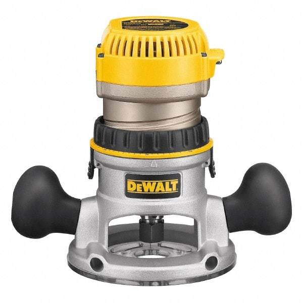 DeWALT - 24,500 RPM, 1.75 HP, 11 Amp, Fixed Base Electric Router - 1/4 and 1/2 Inch Collet - Americas Tooling