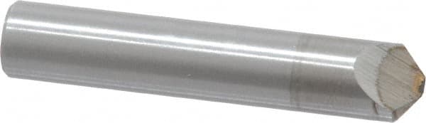 Value Collection - 1/2 Carat Single Point Chisel Edge Diamond - 2" Long x 3/8" Shank Diam, 60° Included Angle - Americas Tooling