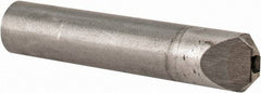 Value Collection - 3/4 Carat Single Point Chisel Edge Diamond - 2" Long x 3/8" Shank Diam, 60° Included Angle - Americas Tooling