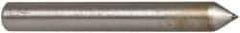 Norton - 1" Long x 1/8" Shank Diam Single Point Diamond Dresser - Convex Radius, 60° Included Angle - Americas Tooling