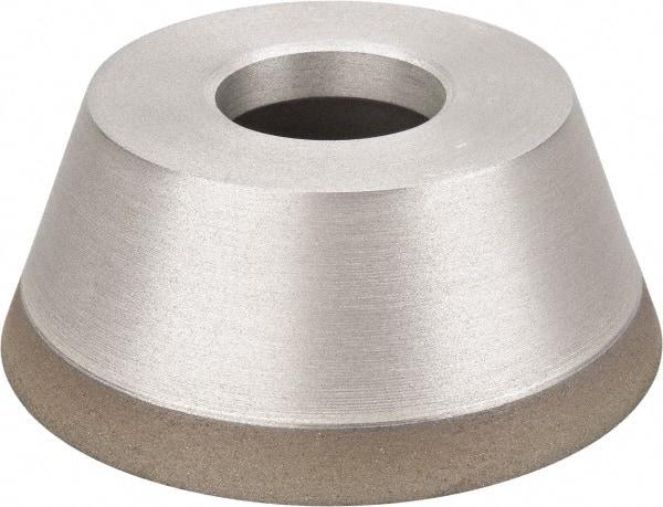 Made in USA - 3-3/4" Diam, 1-1/4" Hole Size, 1-1/2" Overall Thickness, 100 Grit, Type 11 Tool & Cutter Grinding Wheel - Fine Grade, Diamond - Americas Tooling