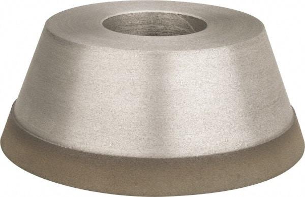 Made in USA - 3-3/4" Diam, 1-1/4" Hole Size, 1-1/2" Overall Thickness, 220 Grit, Type 11 Tool & Cutter Grinding Wheel - Very Fine Grade, Diamond - Americas Tooling