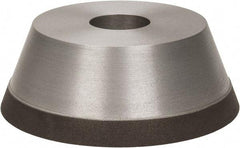 Made in USA - 5" Diam, 1-1/4" Hole Size, 1-3/4" Overall Thickness, 100 Grit, Type 11 Tool & Cutter Grinding Wheel - Fine Grade, Diamond - Americas Tooling