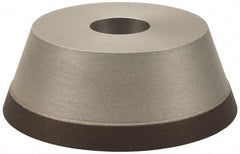 Made in USA - 5" Diam, 1-1/4" Hole Size, 1-3/4" Overall Thickness, 150 Grit, Type 11 Tool & Cutter Grinding Wheel - Very Fine Grade, Diamond - Americas Tooling