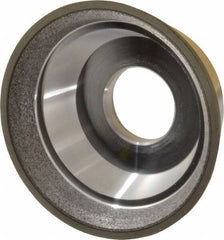 Made in USA - 3-3/4" Diam, 1-1/4" Hole Size, 1-1/2" Overall Thickness, 220 Grit, Type 11 Tool & Cutter Grinding Wheel - Very Fine Grade, Diamond - Americas Tooling