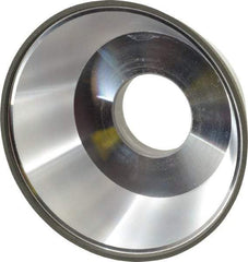 Made in USA - 3-3/4" Diam, 1-1/4" Hole Size, 1-1/2" Overall Thickness, 220 Grit, Type 11 Tool & Cutter Grinding Wheel - Very Fine Grade, Diamond - Americas Tooling