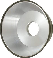 Made in USA - 5" Diam, 1-1/4" Hole Size, 1-3/4" Overall Thickness, 150 Grit, Type 11 Tool & Cutter Grinding Wheel - Very Fine Grade, Diamond - Americas Tooling