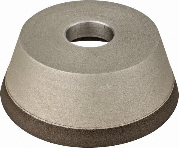 Made in USA - 5" Diam, 1-1/4" Hole Size, 1-3/4" Overall Thickness, 220 Grit, Type 11 Tool & Cutter Grinding Wheel - Very Fine Grade, Diamond - Americas Tooling