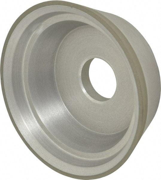 Made in USA - 5" Diam, 1-1/2" Hole Size, 1-3/4" Overall Thickness, 150 Grit, Type 11 Tool & Cutter Grinding Wheel - Very Fine Grade, Diamond - Americas Tooling