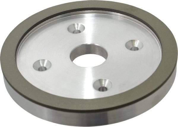 Made in USA - 6" Diam, 1-1/4" Hole Size, 3/4" Overall Thickness, 150 Grit, Type 6 Tool & Cutter Grinding Wheel - Very Fine Grade, Diamond - Americas Tooling