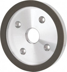 Made in USA - 6" Diam, 1-1/4" Hole Size, 3/4" Overall Thickness, 220 Grit, Type 6 Tool & Cutter Grinding Wheel - Very Fine Grade, Diamond - Americas Tooling