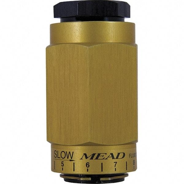 Mead - 1/2" NPTF Threaded Flow Control Valve - 0 to 250 psi & Aluminum Material - Americas Tooling