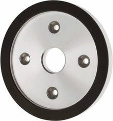 Made in USA - 6" Diam, 1-1/4" Hole Size, 3/4" Overall Thickness, 220 Grit, Type 6 Tool & Cutter Grinding Wheel - Very Fine Grade, Diamond - Americas Tooling