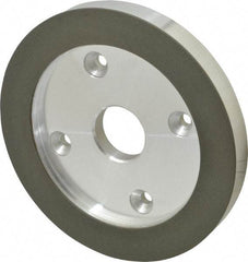 Made in USA - 6" Diam, 1-1/4" Hole Size, 3/4" Overall Thickness, 220 Grit, Type 6 Tool & Cutter Grinding Wheel - Very Fine Grade, Diamond - Americas Tooling