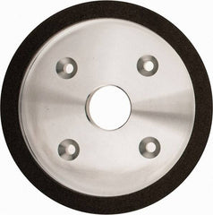 Made in USA - 6" Diam, 1-1/4" Hole Size, 3/4" Overall Thickness, 100 Grit, Type 6 Tool & Cutter Grinding Wheel - Fine Grade, Diamond - Americas Tooling