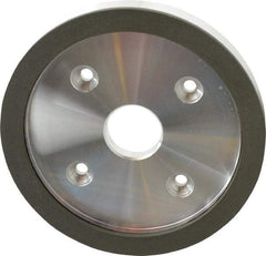 Made in USA - 6" Diam, 1-1/4" Hole Size, 3/4" Overall Thickness, 150 Grit, Type 6 Tool & Cutter Grinding Wheel - Very Fine Grade, Diamond - Americas Tooling