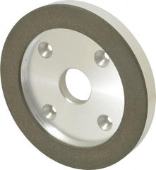 Made in USA - 6" Diam, 1-1/4" Hole Size, 3/4" Overall Thickness, 100 Grit, Type 6 Tool & Cutter Grinding Wheel - Fine Grade, Diamond - Americas Tooling