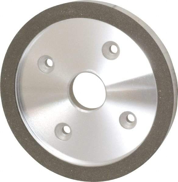 Made in USA - 6" Diam, 1-1/4" Hole Size, 3/4" Overall Thickness, 100 Grit, Type 6 Tool & Cutter Grinding Wheel - Fine Grade, Diamond - Americas Tooling