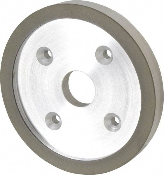 Made in USA - 6" Diam, 1-1/4" Hole Size, 3/4" Overall Thickness, 220 Grit, Type 6 Tool & Cutter Grinding Wheel - Very Fine Grade, Diamond - Americas Tooling