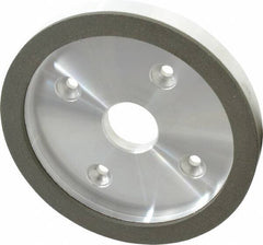 Made in USA - 6" Diam, 1-1/4" Hole Size, 3/4" Overall Thickness, 100 Grit, Type 6 Tool & Cutter Grinding Wheel - Fine Grade, Diamond - Americas Tooling