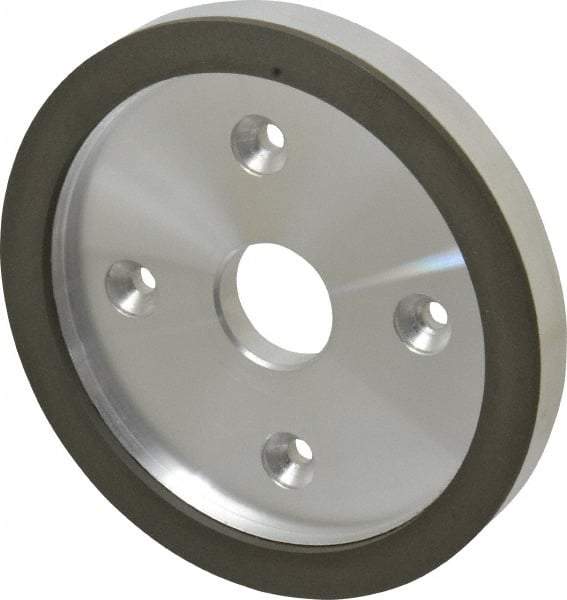 Made in USA - 6" Diam, 1-1/4" Hole Size, 3/4" Overall Thickness, 220 Grit, Type 6 Tool & Cutter Grinding Wheel - Very Fine Grade, Diamond - Americas Tooling