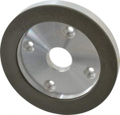 Made in USA - 6" Diam, 1-1/4" Hole Size, 3/4" Overall Thickness, 220 Grit, Type 6 Tool & Cutter Grinding Wheel - Very Fine Grade, Diamond - Americas Tooling