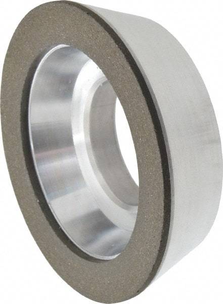 Made in USA - 3" Diam, 1-1/4" Hole Size, 7/8" Overall Thickness, 100 Grit, Type 11 Tool & Cutter Grinding Wheel - Fine Grade, Diamond - Americas Tooling