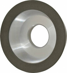 Made in USA - 4" Diam, 1-1/4" Hole Size, 1-1/4" Overall Thickness, 150 Grit, Type 11 Tool & Cutter Grinding Wheel - Very Fine Grade, Diamond - Americas Tooling