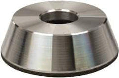 Made in USA - 4" Diam, 1-1/4" Hole Size, 1-1/4" Overall Thickness, 220 Grit, Type 11 Tool & Cutter Grinding Wheel - Very Fine Grade, Diamond - Americas Tooling