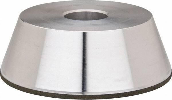 Made in USA - 5" Diam, 1-1/4" Hole Size, 1-3/4" Overall Thickness, 105 Grit, Type 11 Tool & Cutter Grinding Wheel - Fine Grade, Diamond - Americas Tooling