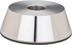 Made in USA - 5" Diam, 1-1/4" Hole Size, 1-3/4" Overall Thickness, 220 Grit, Type 11 Tool & Cutter Grinding Wheel - Very Fine Grade, Diamond - Americas Tooling