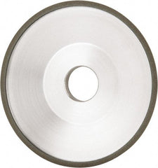 Made in USA - 6" Diam, 1-1/4" Hole Size, 1" Overall Thickness, 100 Grit, Type 12 Tool & Cutter Grinding Wheel - Fine Grade, Diamond - Americas Tooling