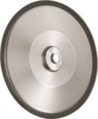 Made in USA - 6" Diam, 1-1/4" Hole Size, 1" Overall Thickness, 150 Grit, Type 12 Tool & Cutter Grinding Wheel - Very Fine Grade, Diamond - Americas Tooling