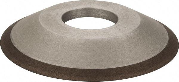 Made in USA - 4" Diam, 1-1/4" Hole Size, 1/2" Overall Thickness, 150 Grit, Type 12 Tool & Cutter Grinding Wheel - Very Fine Grade, Diamond - Americas Tooling