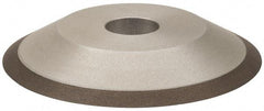 Made in USA - 6" Diam, 1-1/4" Hole Size, 3/4" Overall Thickness, 100 Grit, Type 12 Tool & Cutter Grinding Wheel - Fine Grade, Diamond - Americas Tooling