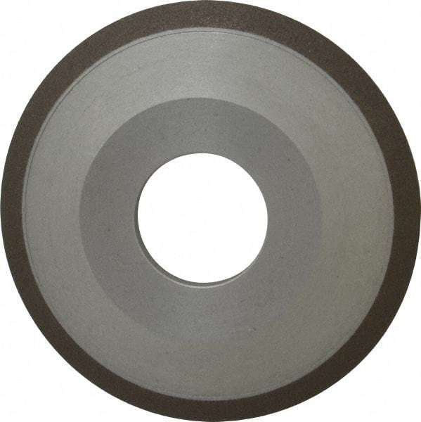 Made in USA - 4" Diam, 1-1/4" Hole Size, 1/2" Overall Thickness, 150 Grit, Type 12 Tool & Cutter Grinding Wheel - Very Fine Grade, Diamond - Americas Tooling