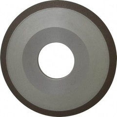 Made in USA - 4" Diam, 1-1/4" Hole Size, 1/2" Overall Thickness, 150 Grit, Type 12 Tool & Cutter Grinding Wheel - Very Fine Grade, Diamond - Americas Tooling