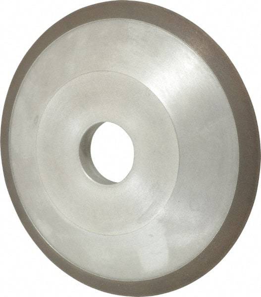 Made in USA - 6" Diam, 1-1/4" Hole Size, 3/4" Overall Thickness, 150 Grit, Type 12 Tool & Cutter Grinding Wheel - Very Fine Grade, Diamond - Americas Tooling