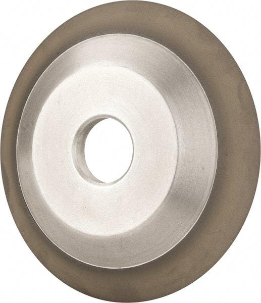 Made in USA - 6" Diam, 1-1/4" Hole Size, 3/4" Overall Thickness, 220 Grit, Type 12 Tool & Cutter Grinding Wheel - Very Fine Grade, Diamond - Americas Tooling