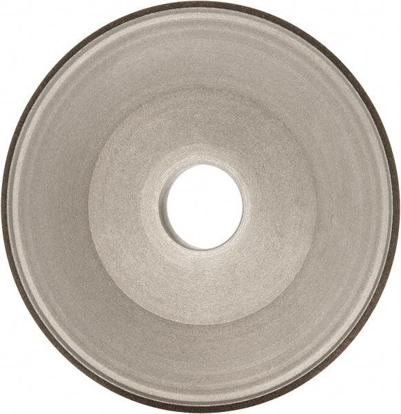 Made in USA - 6" Diam, 1-1/4" Hole Size, 3/4" Overall Thickness, 100 Grit, Type 15 Tool & Cutter Grinding Wheel - Fine Grade, Diamond - Americas Tooling