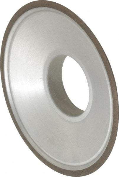 Made in USA - 3-1/2" Diam, 1-1/4" Hole Size, 3/4" Overall Thickness, 150 Grit, Type 15 Tool & Cutter Grinding Wheel - Very Fine Grade, Diamond - Americas Tooling