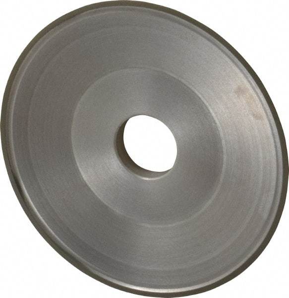 Made in USA - 6" Diam, 1-1/4" Hole Size, 3/4" Overall Thickness, 220 Grit, Type 15 Tool & Cutter Grinding Wheel - Very Fine Grade, Diamond - Americas Tooling